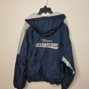 Vintage Team Stratos Blue and Gray Jacket Size Xl